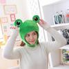 Funny Big Frog Eyes Cartoon Plush Hat Toy Green Headgear Cosplay Cap Cap Casual Festival Ears C P1Z8