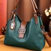 New European and American Retro Fashion Meniscus Baguette Bag Portable Messenger Large-capacity Compartment Female Bag