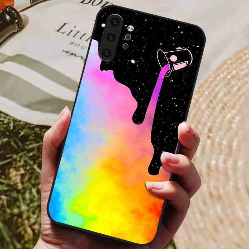 Чехол для Samsung Note 10 Plus Силиконовая задняя крышка для Samsung Galaxy Note 10 Plus Note10 Pro Чехол Note 10 + Защитные Fundas