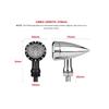 12V Motorcycle LED Turn Signal Brake Running Lamp Modified Bullet Turn Signal Lights LED Universal Motorcycle Indicator Lamp