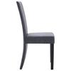 Dining Chairs Set 4 pcs Gray Faux Suede