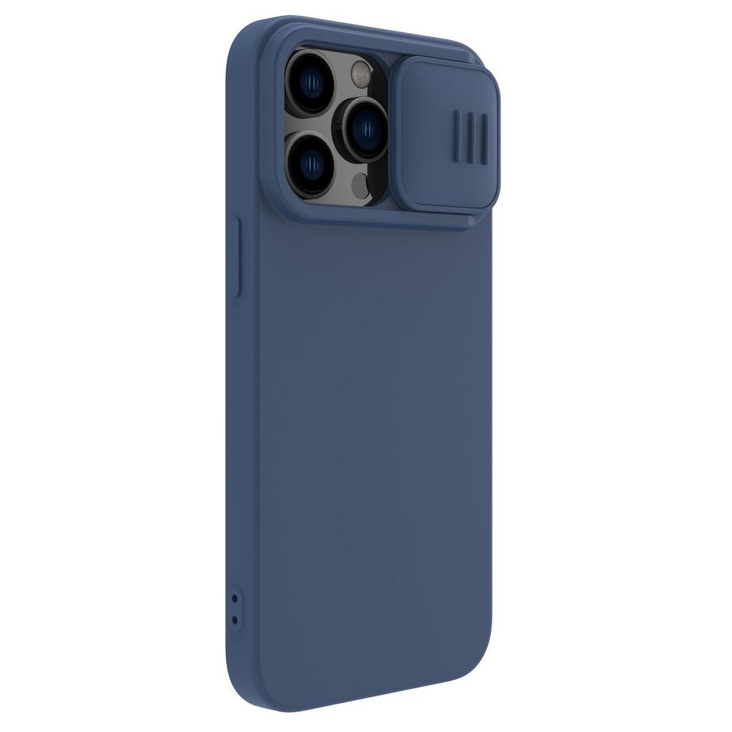 Nillkin CamShield MagSafe Magnetic Silicone Case for iPhone 14 Pro Max with Camera Cover - Blue