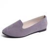 Women Flats  Colourful Suede Women Loafers Ballet Pointed Toe Flats Ladies Shoes Loafers