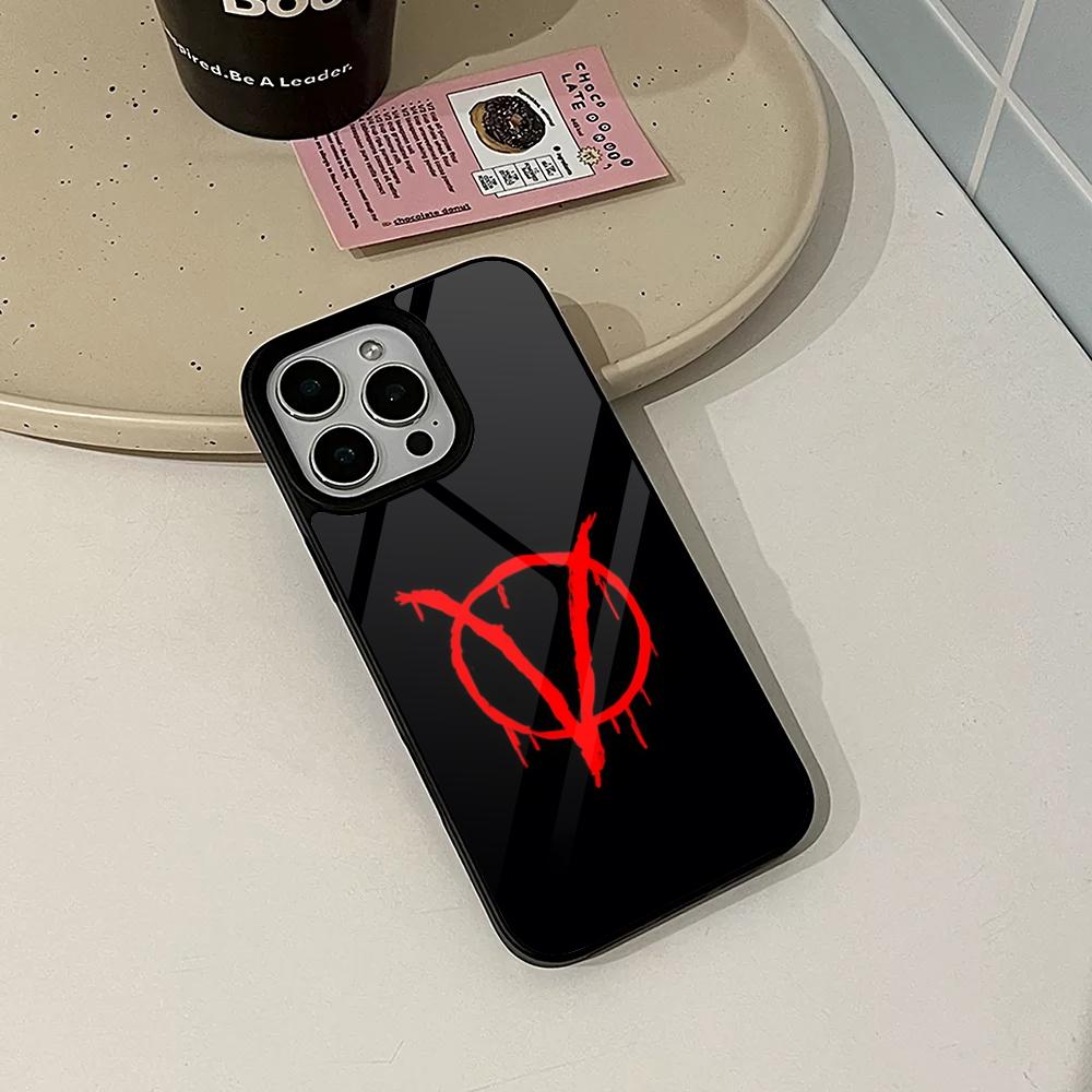 Чехол для телефона V For Vendetta для Iphone 17 16 15 14 Air 13 12 11 Pro Max Mini Plus Fundas Shell PC+TPU Cover