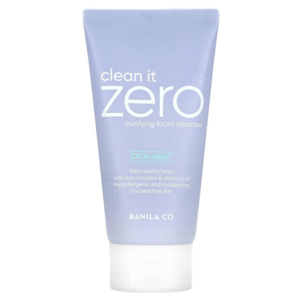 BANILA CO Clean It Zero, Purifying Foam Cleanser, 5.07 Fl Oz (150 Ml)