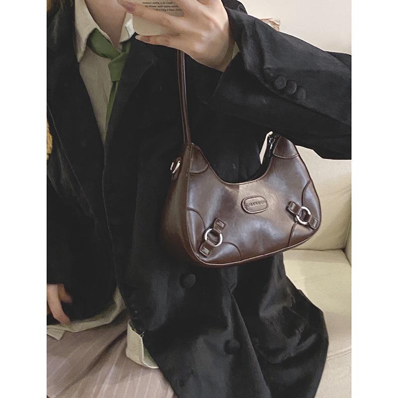 IELGY Простая сумка через подмышку в стиле ретро, универсальная сумка-мессенджер через плечо