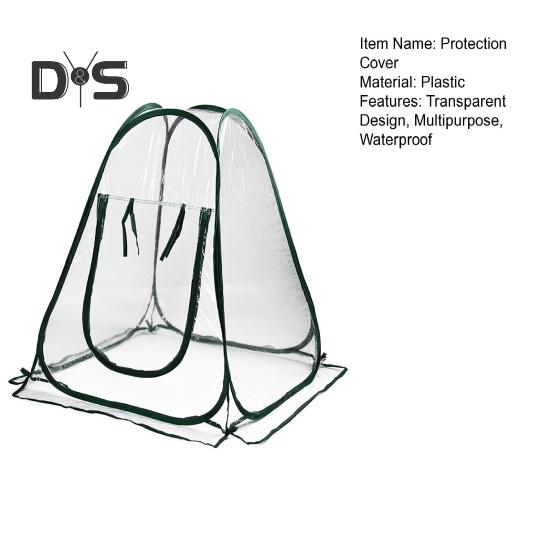 Мини-чехол для защиты растений на молнии, практичный прозрачный защитный чехол для выращивания растений в палатке