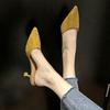 Korean Version of Bag Head Slippers Women's Outer Wear 2025 Summer New Pointed Head Stiletto High Heels Sandals Half Drag Women's Shoes