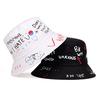 Alphabet Graffiti Print Fisherman Hat Fashion Outdoor Sunshade Fishing Hat Casual Cotton Bucket Hat