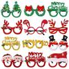 Santa Claus Snowman Antlers Xmas Tree Glasses Frames Christmas Glasses for Children,Christmas Decoration,Christmas Ornaments