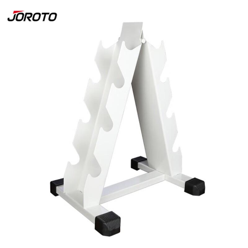 Экологичная шестиугольная стойка для гантелей JOROTO с резиновым покрытием