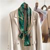 Silk Ribbon Scarf Satin Headkerchief Luxury Long Hair Hand Design Fashion Print Wrist Foulard Bandana Neck Tie Scarves 