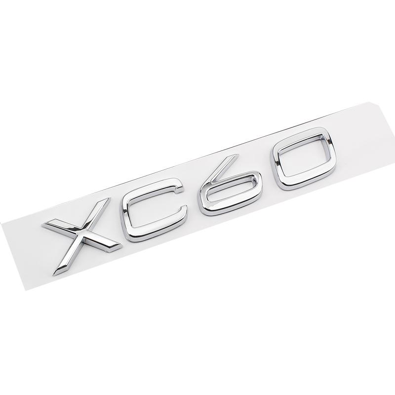 Car 3D ABS Chrome Decal Sticker For Volvo XC40 XC60 XC90 Car Rear Trunk Letters Logo Replace Badge Emblem Stickers Accessories