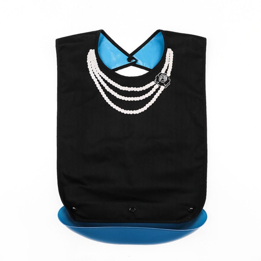 Reusable Eating Apron Leakproof Bib Protectors Portable Adult Bibs Elderly Eatingtime Tool