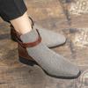 Men Shoes Oxfords Men's Chelsea Boots  New Arrival Classic Male Coiffeur High Top Shoes Adulto Leather Fashion Shoes Men