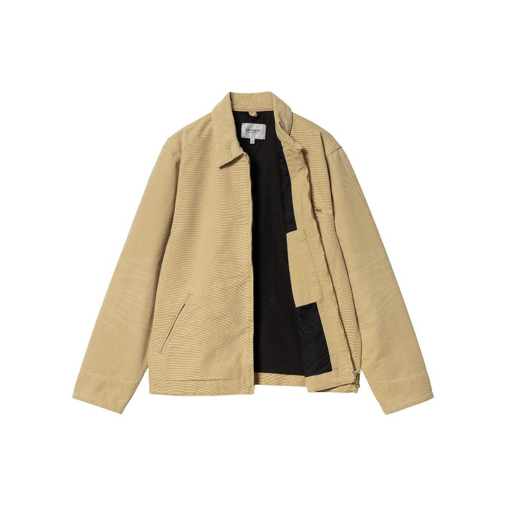Carhartt WIP Куртка Детройт Куртка Байкера Классическая Американская Винтаж Вельветовый Воротник Квадратная Бирка Молния Длинный Рукав Пилот Куртка Детройт I032940-25B-3K