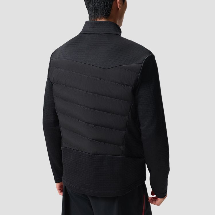 Men's Saucony Puffer Jackets Men's Jet Black Half-Turtleneck Moderate