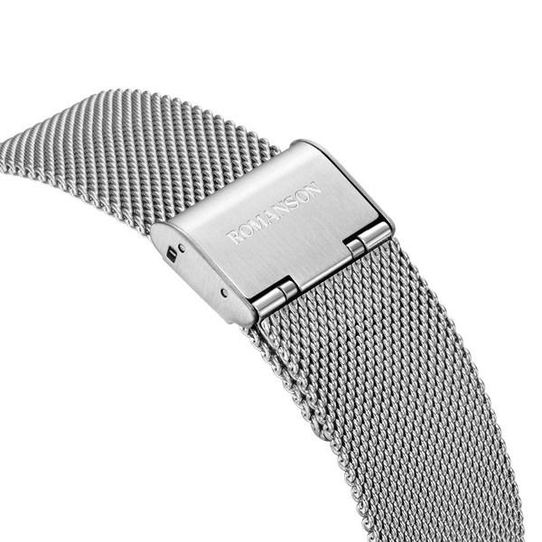 Romanson Moon Phase Men's Metal Watch RWTMFM1B2400WHSI0 + Gift Package