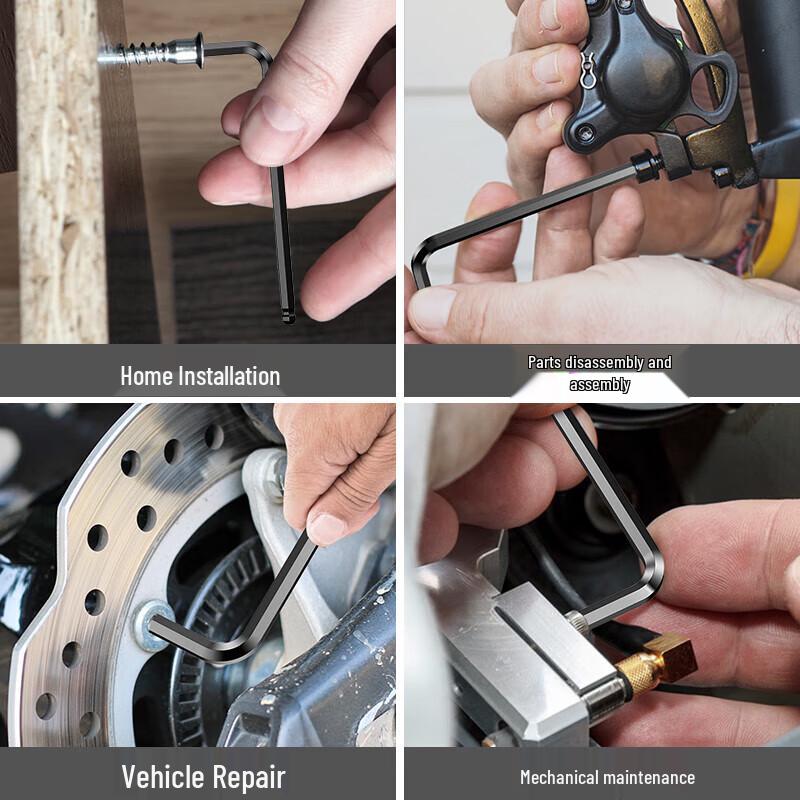 Extended Ball Head Hex Key Wrench Set