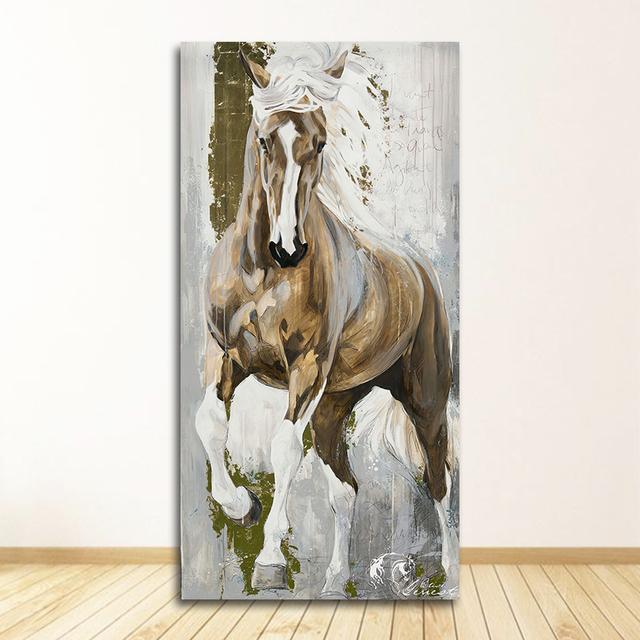 Painting for Living Room No Frame  Modern Horse Canvas Painting Animals Wall Art Pop Painting Big Size Canvas