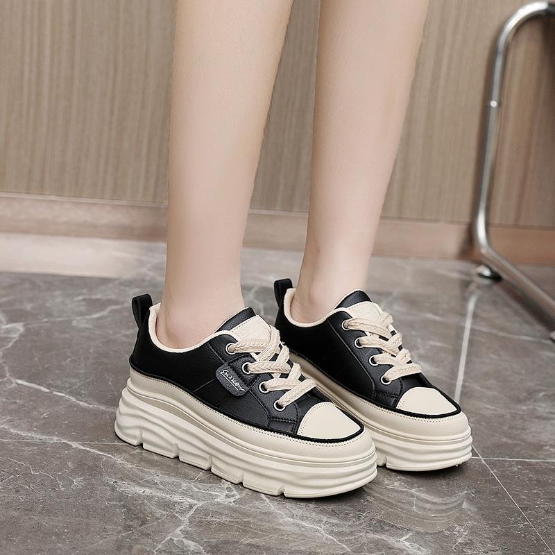 TUINANLE Обувь на танкетке для женщин, кроссовки на скрытом каблуке, осень-весна, женские белые туфли на платформе