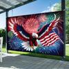 Patriotic Eagle Tapestry Living Room Decoration Independence Day Party Patriotic Theme Room Decoration