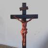 Catholic Crucifix For Wall Handmade Meditation Crucifix Renaissance Sculpture Collectible Figurines Religious Jesus Christ Wall