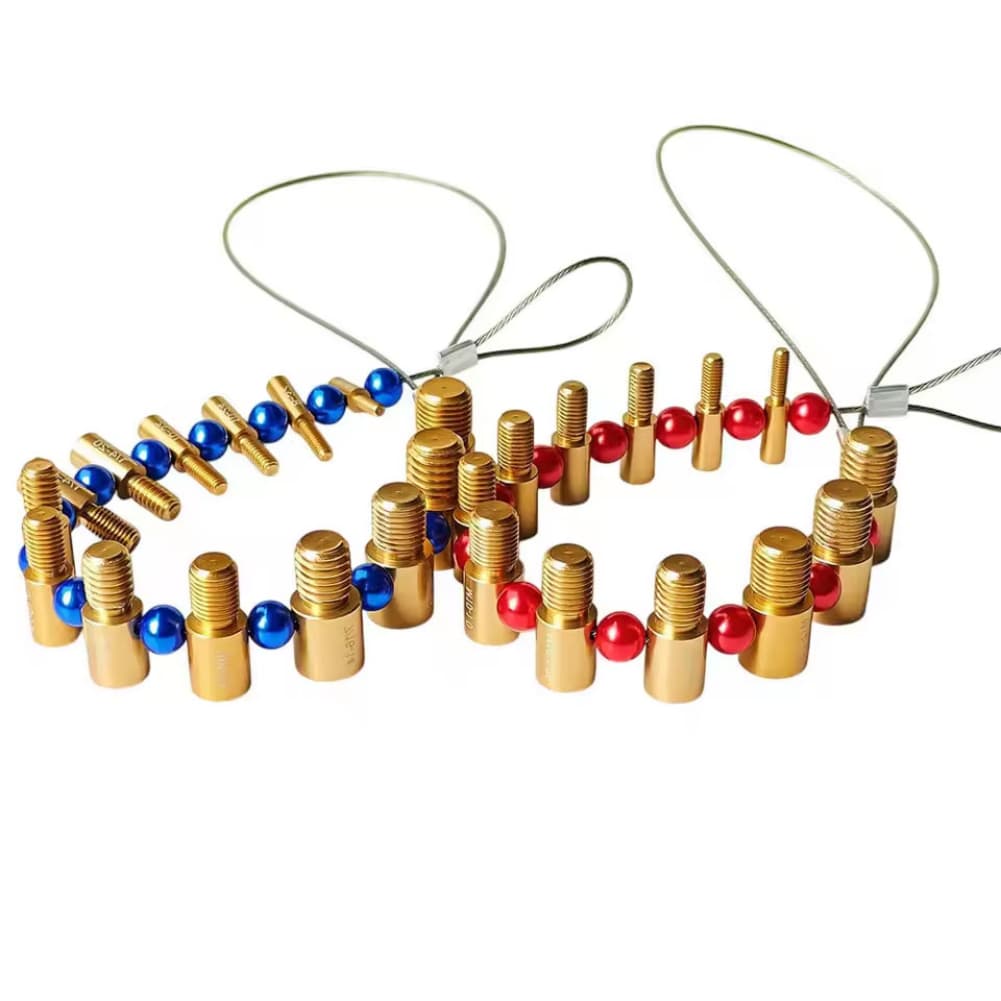 Набор из 26 шт. резьбомеров для гаек и болтов Набор резьбомеров для гаек и болтов Алюминиевый набор резьбомеров для гаек и болтов Измерительные инструменты