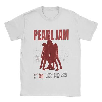 Футболка Pearls Jams для унисекс Хипстер Хлопковая футболка Круглый вырез Короткий рукав Футболки Идея для подарка Одежда
