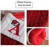 Классические красные рождественские шерстяные вязаные носки, праздничный подвесной декор