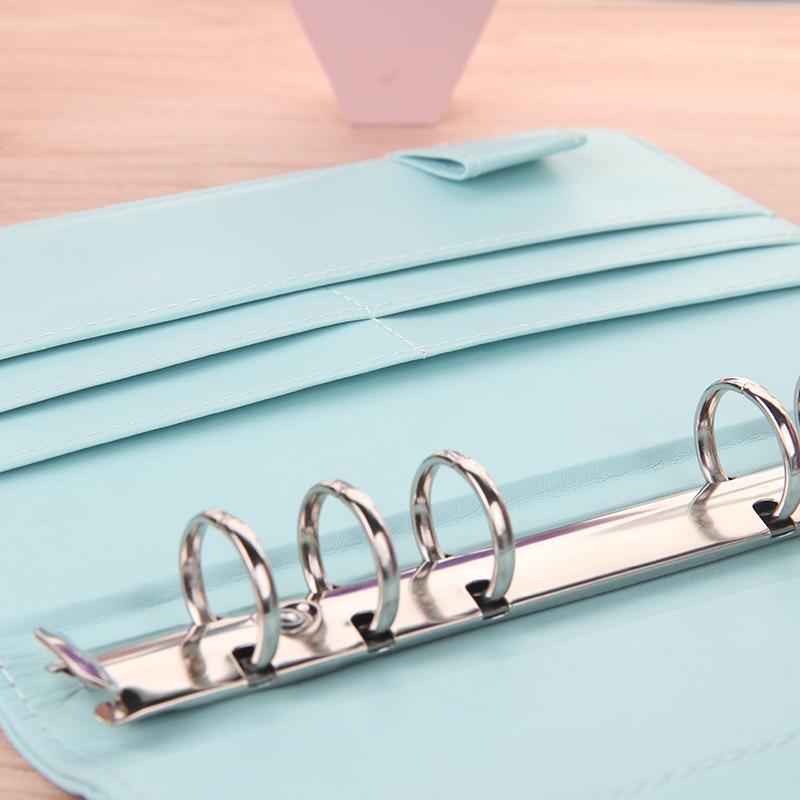 New Vintage Refillable Notebook File Folder Notepad Cover Leather Ring Binder Office Supplies