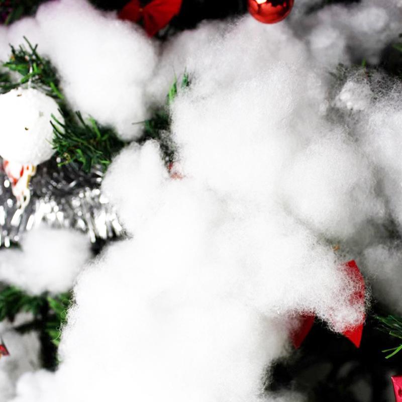 Рождественская атмосфера Имитация белого снега Украшение торгового центра Отель Хлопковая декорация сцены