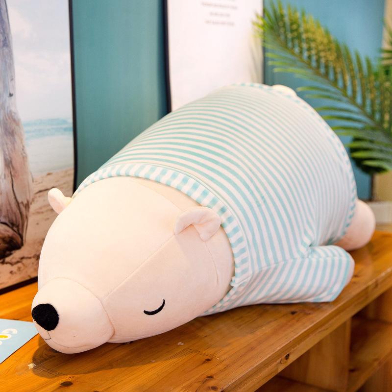 Creative Polar Bear Hug Pillow Bear Plush Toys Software Doll Children Doll Girls Birthday Gift
