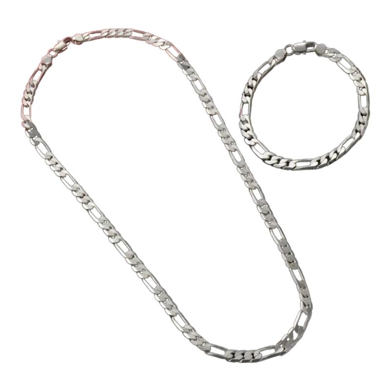 Fashionable Chain Necklace Metal Jewelry Set Metal Necklace Set Chain Link Party Accessories Chain Jewelry Metal Texture