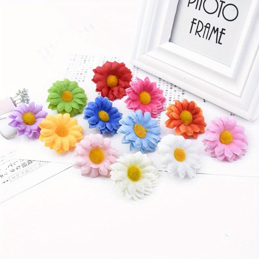 30шт DIY ручной работы Подсолнечник Дейзи Моделирование Шелковый Подсолнечник Поддельные Цветочные Гирлянды Материал