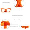 6pcs Glasses Silicone Wine Glass Drink Markers Silicone Funny Hawaiian Glasses  Party