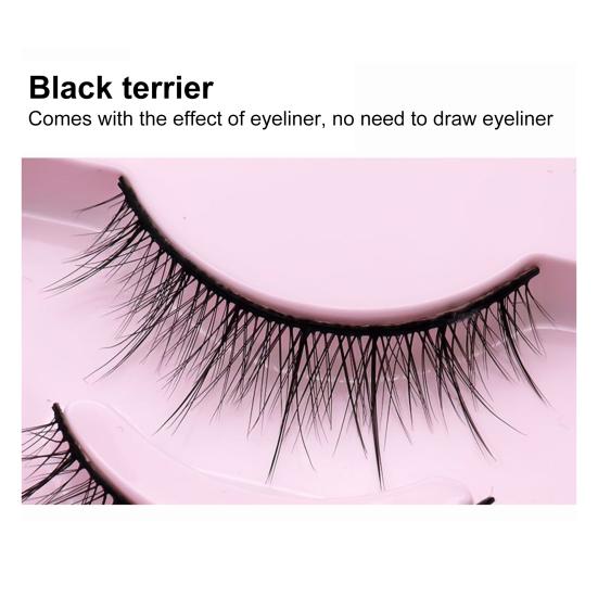 Yousheng 5Pairs False Eyelashes Natural Stylish Eyeliner Effect Cross Makeup Extensions Eye Lashes for Daily Life