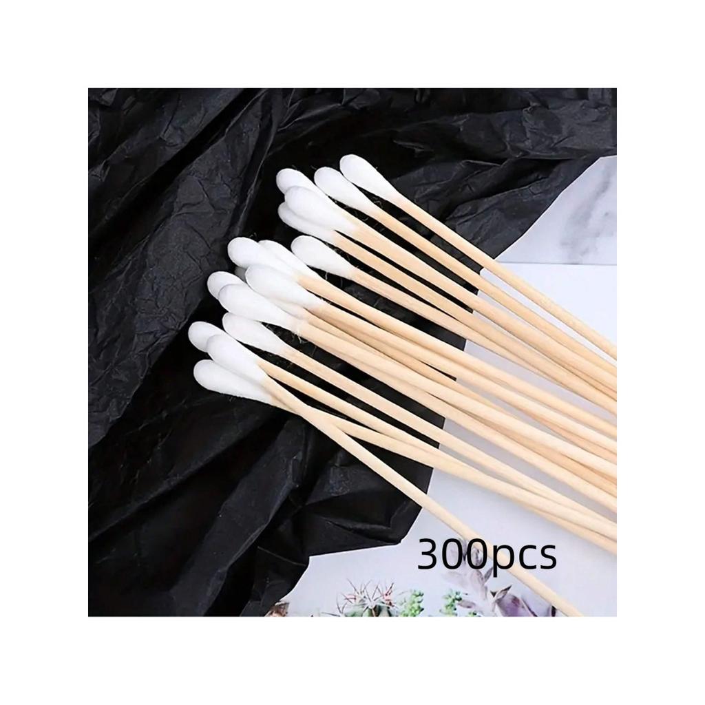 15cm Round Head Cotton Swab Portable Household Cleaning Supplie Beauty Swabs Eyebrow Tattoos Cleaning Tools Used for Eyebrow Trimming