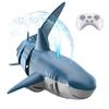 WEECOC Robot Shark RC Speedboat, New Version, Waterproof, Kids Gift (Gray)