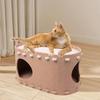 Cat House Bed Cave Condo Tunnel Tent for Sleeping Kitten Hiding Winter