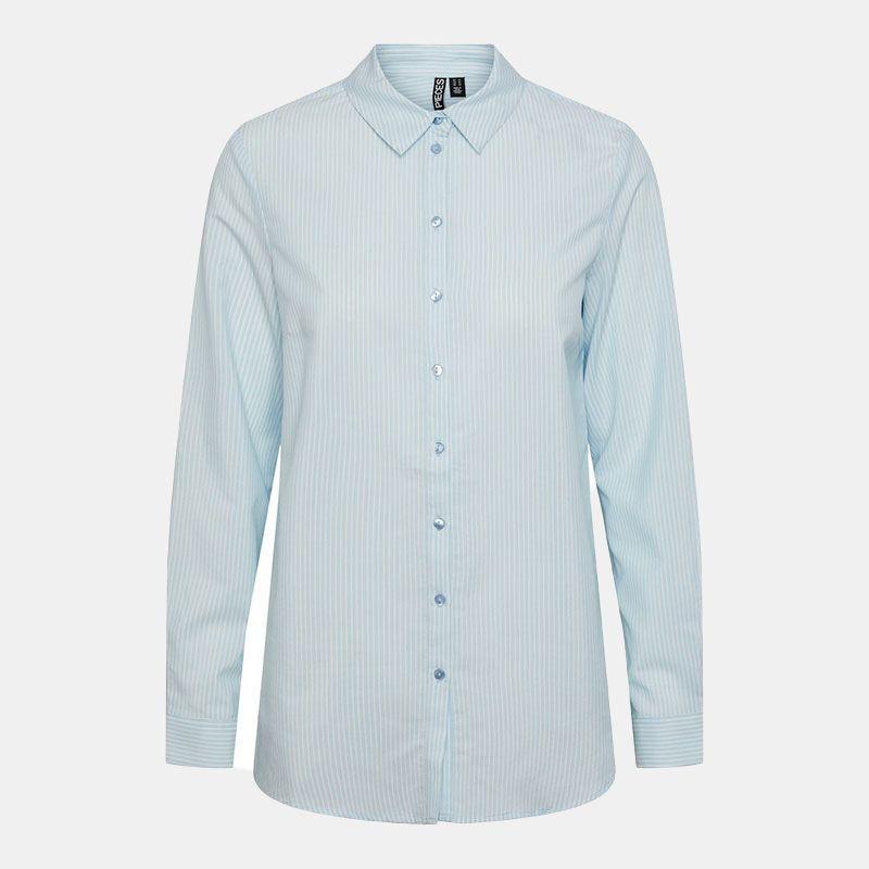 Женская рубашка в полоску с длинными рукавами ШТКИ