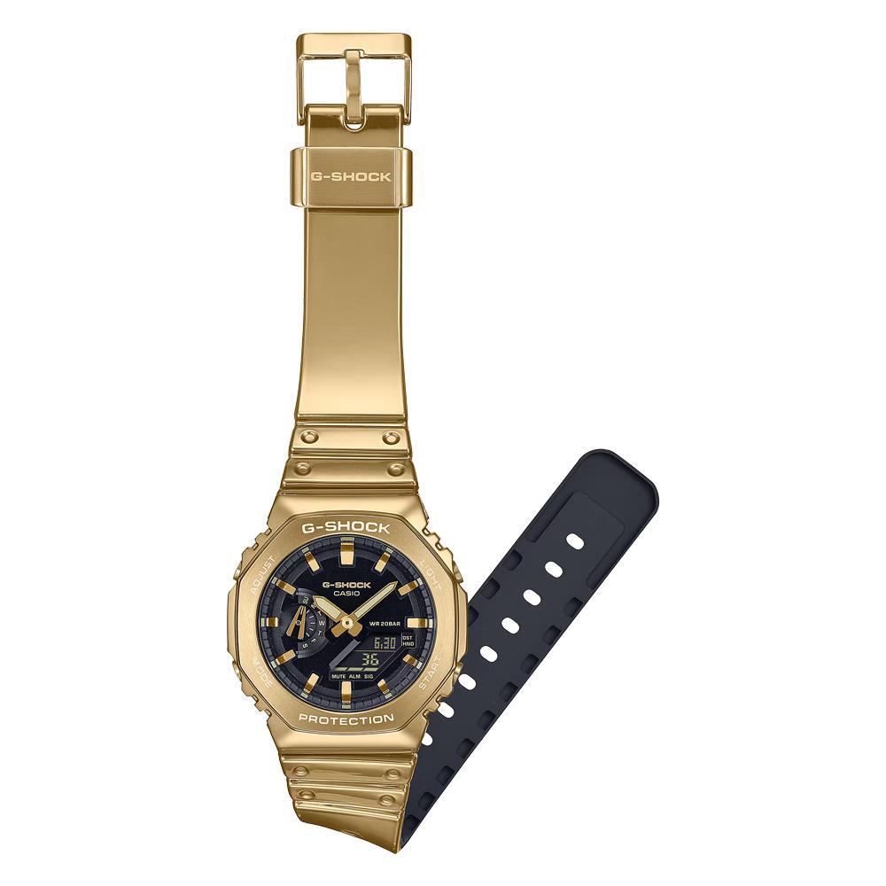 Casio СЕРИЯ FINE METALLIC Защита с карбоновым сердечником Бренд G-SHOCK GM-2100YMG-9AJF Мужские часы, Конструкция