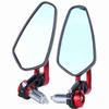 Universal Motorcycle Motorbike Aluminum Alloy 7 8  22mm Bar End Side Rearview Mirrors