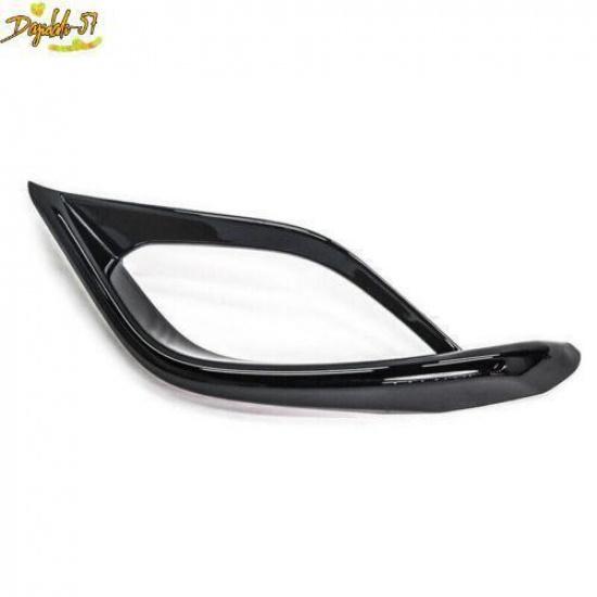Gloss Black Rear Bumper Fog Light Lamp Cover Trim 2P For Toyota Highlander 20-23