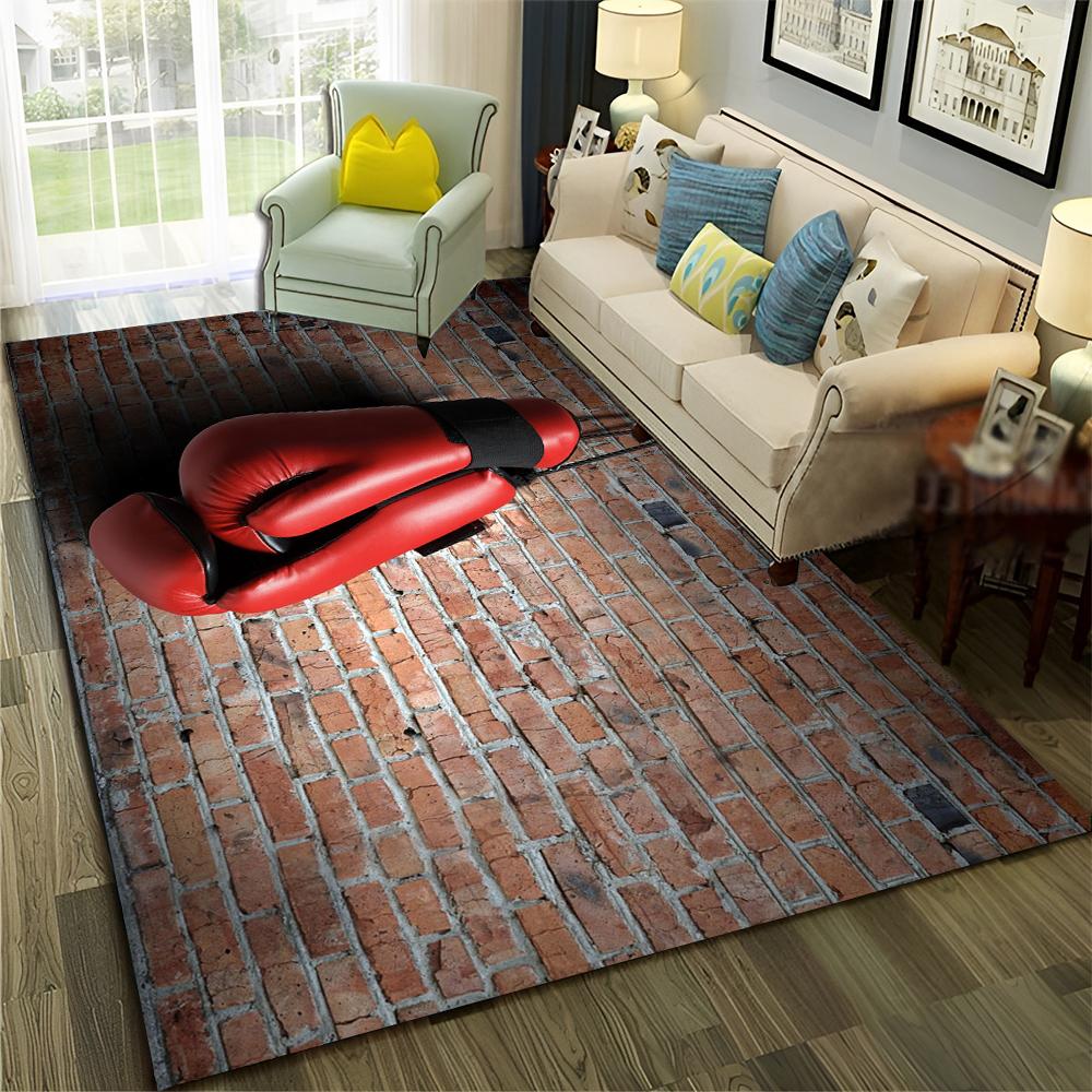 HD Боксерский бой HD Боксерские перчатки 3D Ковер для дома Гостиная Спальня Диван Придверный коврик Декор, Детский ковер Нескользящий коврик для пола