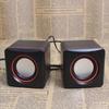 2 Pieces Computer Speakers Wired 3.5mm Jack Wear Resistant Cube Gaming Mini