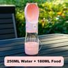 Portable Dog Water Bottle With Food Cup For Dog Cats Outdoor Walking Drinking Feed Dispenser Pet Supplies