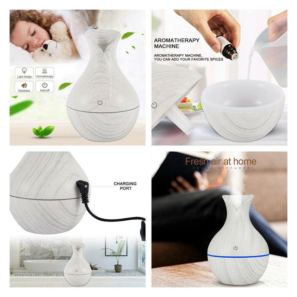 Aroma Essential Oil Diffuser Air Purifier LED Ultrasonic Aromatherapy Humidifier