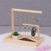 With Hooks Key Storage Rack Wooden Bathroom Shelf Jewelry Display Plate  Earrings Pendants