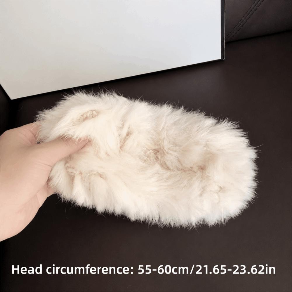 Thick Plush Headbands Soft Plush Knit Headbands Cozy Wide Headbands For Women